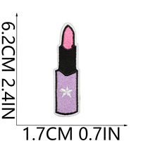 Patchs brodés personnalisés rose Y2K, motifs mignons gothiques, cœur d'alien, papillon, à appliquer thermocollants ou à coudre sur vêtements et sacs, vente en gros, OEM, lot en vrac