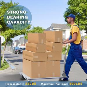 Camión de plataforma de aluminio plegable para garaje móvil, carrito de empuje con plataforma móvil de 780 libras, carro de mano rodante - Product Image 6