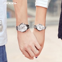 Cadeaux de la Saint-Valentin pour les couples amoureux, montres à quartz, bracelet en acier inoxydable, mouvement japonais, collection de haute qualité