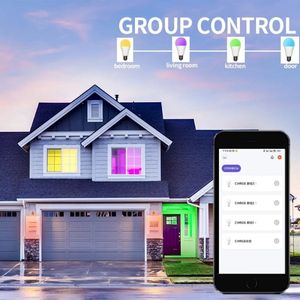 <span class=keywords><strong>Ampoule</strong></span> LED intelligente sans fil Tuya Smart AC E27 RGB+CCT 5W 9W, projecteur en aluminium et plastique, certifiée ROHS - Product Image 2