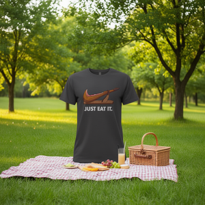 T-shirt Just Eat IT grigio scuro, maglietta promozionale unisex per adulti - Product Image 3