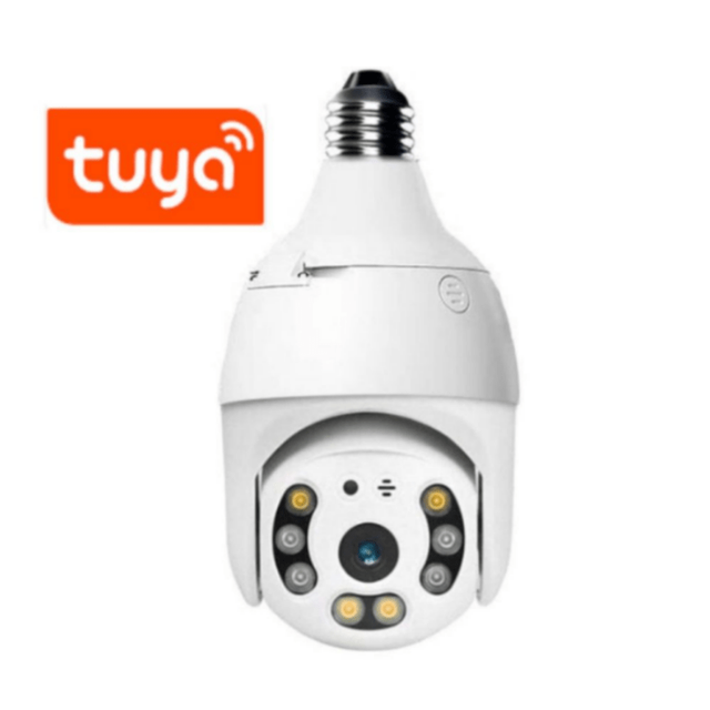 1080P 360 Degree Wifi Ip CCTV Camera Bulb Indoor/Outdoor Mini Hidden Light Bulb Two-Way Audio PTZ Memory Card Storage Options
