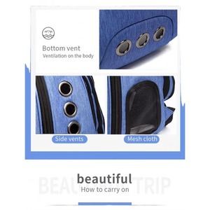 Sac à dos capsule pour animaux de compagnie OEM/ODM certifié BSCI, sac à dos bulle pour chiens et chats, sac à dos capsule spatiale pour le camping - Product Image 5