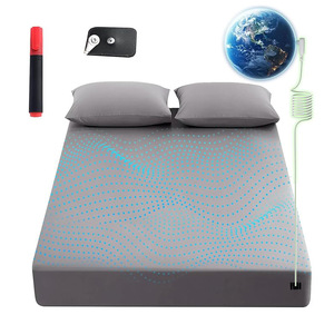 Drap-housse <span class=keywords><strong>anti</strong></span>-<span class=keywords><strong>moisissure</strong></span> 95% coton 5% fibre d'argent, tissu argenté absorbant l'humidité, drap de lit très vendu - Product Image 1