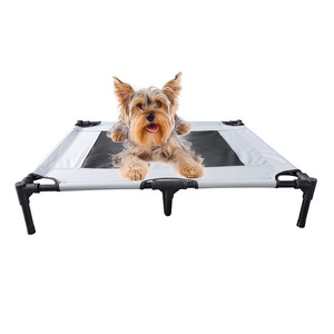 Wholesale Oxford Fabric Mesh Cloth Breathable Frame <strong>Dog</strong> Camp <strong>Bed</strong> Metal Canopy Elevated Pet <strong>Bed</strong> For Small Medium Large Breeds