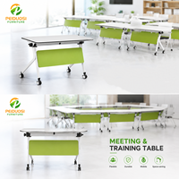 Tables et chaises de conférence pliantes en métal, table longue mobile, table extensible avec roulettes, table de formation, table pliante extensible