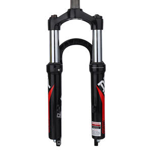 Horquilla Delantera para Bicicleta de 20 Pulgadas, 28.6mm, con Resorte Helicoidal, Amortiguador, Eje QR, Rojo - Product Image 1