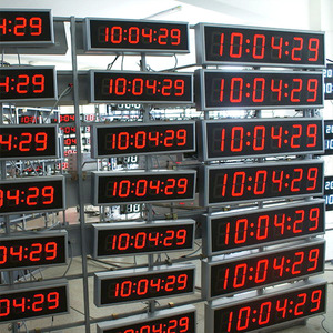 Thiết kế hiện đại bệnh viện tiêu chuẩn Đồng hồ kỹ thuật số NTP thời gian hiệu chuẩn cho sân bay ga tàu điện ngầm cung cấp - Product Image 3