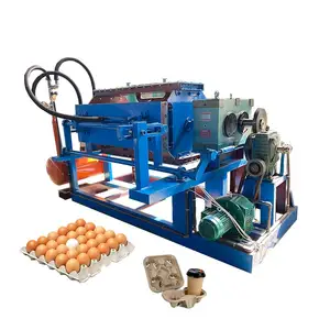 Fuyuan factory Small 2000 Piece/hour Paper Egg Tray Recycling Packaging Making Machinery Plant