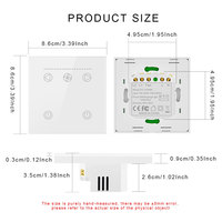 Produits intelligents pour la maison Tuya WiFi EU, interrupteur de ventilateur et de lumière TKA, 1 ou 2 groupes, contrôle à distance par application, minuterie