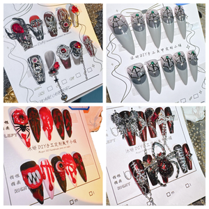 Bonne qualité <span class=keywords><strong>ongles</strong></span> longs amande miroir <span class=keywords><strong>ongles</strong></span> nus conseils dessiner esprit noir chauve-souris Art faux <span class=keywords><strong>ongles</strong></span> approvisionnement personnalisé presse <span class=keywords><strong>sur</strong></span> les <span class=keywords><strong>ongles</strong></span> - Product Image 2