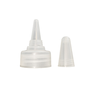 Bouchons de bouteille en plastique anti-fuite de 33 mm, de haute qualité, en forme de champignon, à <span class=keywords><strong>ouverture</strong></span> par poussée et traction, pour cosmétiques, vente en gros - Product Image 1