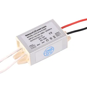 Small power supply 12v 1a waterproof constant voltage 12 v 1amp led lighting drivers aluminum mini led driver 12w