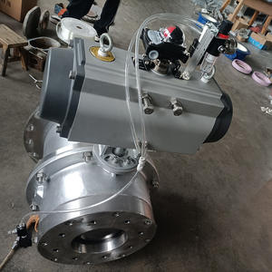 Vanne à dôme pneumatique rotative en céramique BZ643TC et en acier inoxydable YDF-B, DN80, pompe à silo électrique, vanne d'entrée/sortie - Product Image 2