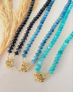 Collana girocollo con perline in pietra naturale multicolore fatta a mano, all'ingrosso, gioielli alla moda, <span class=keywords><strong>regalo</strong></span> semplice e delicato <span class=keywords><strong>per</strong></span> lei, <span class=keywords><strong>per</strong></span> la migliore amica - Product Image 6