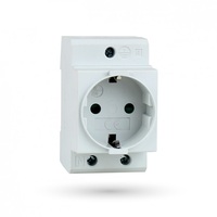 Prise modulaire EU DIN Rail 250V 16A pour boîte de distribution électrique