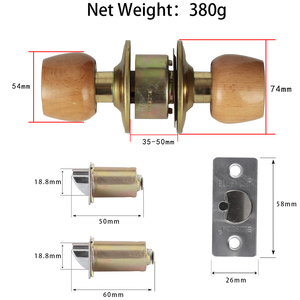 5831JM китайский производитель, набор алюминиевых дверных замков, замки и ручки для межкомнатных дверей с ручкой - Product Image 5
