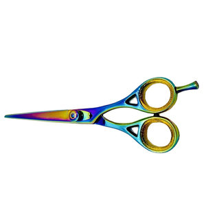 Ciseaux de barbier multicolores haut de gamme en acier inoxydable pour la coupe et l'effilage des cheveux avec poignée confortable – Offre Spéciale - Product Image 3
