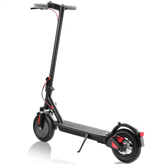 Patinete eléctrico para adulto, Scooter plegable de 350W, 31 KM/H, neumático de 8,5 pulgadas con lámpara de señal de giro, aplicación de absorción de doble choque