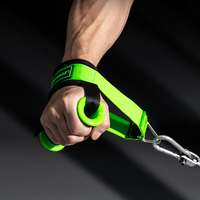 LS3057 Modelo Mejorado, Agarrador de Mano Ajustable para Ejercicios de Fitness, Accesorios de Gimnasio con Mango de Goma
