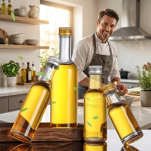 Bouteille en verre à col long Solent pour huile d'olive, <span class=keywords><strong>vinaigre</strong></span>, sirop, boissons – Vente en gros, fournisseur d'usine, fabricant, fournisseur en vrac - Product Image 1