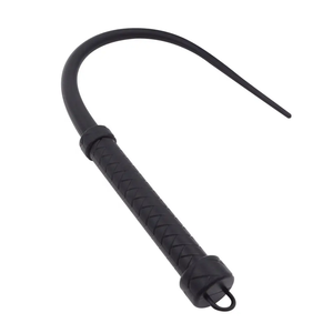 Frusta in Silicone Nero per Bondage SM, Giocattolo Sessuale per Adulti, Accessorio per Addestramento Sessuale - Product Image 1