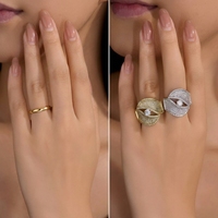 Bague en argent S925 incrustée de moissanite, motif goutte d'huile irrégulière, polyvalente, à porter sur l'index, haut de gamme