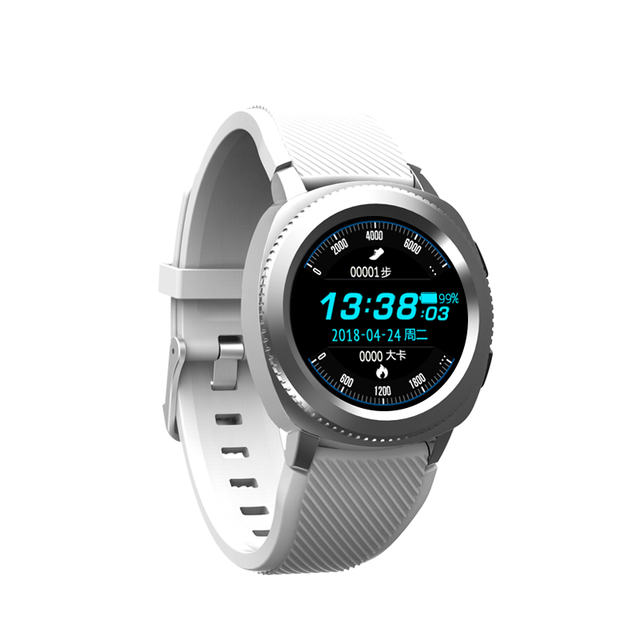 Smart Design Alloy Band IP68 Waterproof TFT Display Fitness Tracker Watch with Sleep Tracking and Remote Control