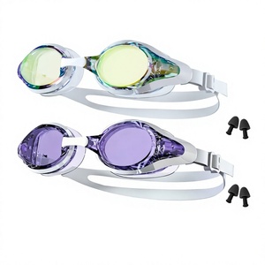 Occhialini da Nuoto Stile Europeo Casual da Spiaggia, Lenti PC HD Impermeabili Antiappannamento, Modello YG1800 Universale - Product Image 1