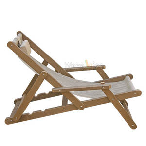 أثاث شاطئ جديد مقاوم للماء 3 مقاعد مريحة قابلة للطي للتعديل للتخييم في الهواء الطلق - Product Image 2