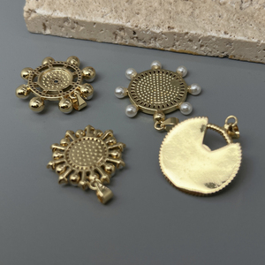 Bán buôn thời trang vòng Zircon giả ngọc trai chéo tám cánh sao mặt dây quyến rũ đối với trang sức Làm Vòng Cổ phụ kiện - Product Image 2