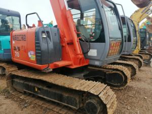 Mini pelleteuse Hitachi ZX70 d'occasion 6.7 tonnes de haute qualité 100% origine japonaise pompe à moteur vente de matériel de construction - Product Image 2