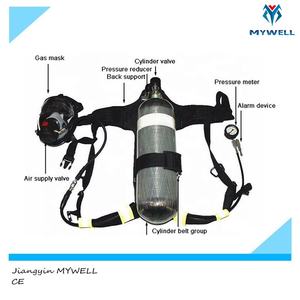 M-BA01 MYWELL scba fenan अग्निशमन संकुचित स्वयं-निहित बचाव हवा श्वास तंत्र पूरा सेट - Product Image 4