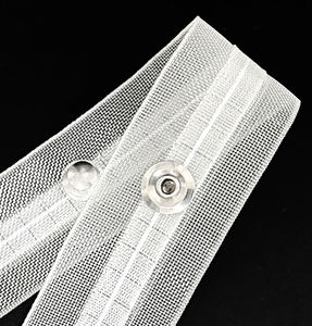 Ruban plissé pour rideaux, ruban à plis de 3 cm, ruban à anneaux pour rideaux - Product Image 2