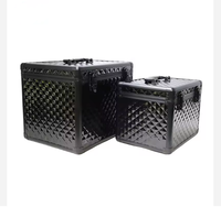 Boîte de rangement en aluminium imperméable pour le toilettage des chevaux, boîte de rangement pour les outils de nettoyage des chevaux et des animaux de compagnie, grande capacité, boîte de transport en aluminium