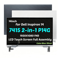 شاشة لمس LCD كاملة التجميع مقاس 14.0 بوصة لأجهزة Dell Inspiron 14 5410 7415 2-in-1 طراز P147G001، رقم القطعة 8WP3T 08WP3T