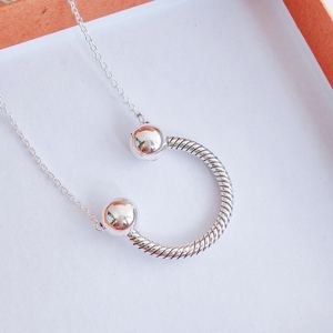 HaYa Premium - Dijes Redondos de Plata de Ley 925 al por Mayor, Modernos y Unisex, para Collares, Fabricación de Joyería DIY - Product Image 3