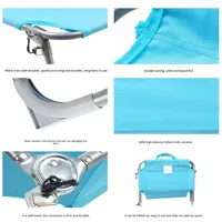 Chaise de plage pliable en Oxford 600D, chaise de pêche robuste avec cadre en acier, capacité de 150 kg, chaise de camping portable pour pique-nique en plein air et jardin