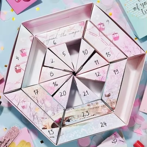 Calendario de Adviento Personalizado 2026, Caja Vacía para Empaque de Regalos, Calendario de Adviento de Belleza Glam de 24 Días, Caja de Cuenta Regresiva para Navidad - Product Image 2