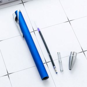 Wholesale 1.0Mm Retractable Aluminum Bar Spray-Glue Custom Logo Ballpoint Hotel Office Student Advertising Gift <b>Pens</b> - Product Image 4