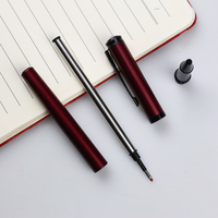 Stylo à pointe diamantée GemFully, vente chaude 2026, articles promotionnels en gros, stylo noir 0,5 mm, stylo métallique pour étudiants avec embout