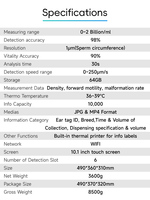 Veterinary Automatic Sperm Quality Analyzer Livestock CASA Semen Analyzer for Boar Cattle Sheep Horse Breeding Farm
