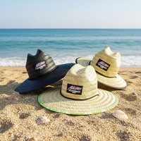 Chapeau de paille personnalisé de haute qualité avec impression sur la visière, protection UV pour l'extérieur