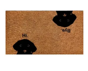 New Design Cheap Price Coir Floor Mat Printed Doormat Custom Printed Cat Front Welcome Coir Mat