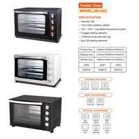 Usine en gros 60L grand four à pizza mécanique électrique Barbecue cuisson grille-pain pour usage domestique four grille-pain en métal