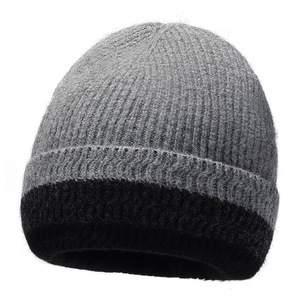 Gorro de Invierno <span class=keywords><strong>para</strong></span> <span class=keywords><strong>Hombre</strong></span>, Tejido Jacquard con Botones, Spandex/Algodón, Cuello Plegable, Tres Colores, Nuevo, Cálido, <span class=keywords><strong>para</strong></span> Clima Frío, Transfronterizo, 48-50cm de Diámetro - Product Image 5