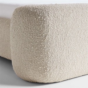 Nova Trắng Teddy Vải Headboard Gas Lift King Khung Giường Với Lưu Trữ Phòng Ngủ Hiện Đại Đặt Đồ Nội Thất Nữ Hoàng Kích Thước Nền Tảng Giường - Product Image 4