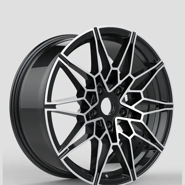 Flrocky LUCY Hot Sale 18 19 20 Inch Staggered Alloy Wheels Black Machine Face Car Rims For BMW