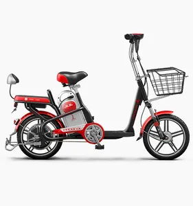 Fabrika 48V 240W ucuz yetişkin elektrikli bisiklet pedalı ile 16 inç çin'den 2 tekerlekli elektrikli dağ bisikleti bisiklet döngüsü