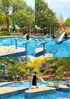 Nouveau parc d'attractions extérieur de conception pour aire de jeux extérieure et parc d'aventure en plein air avec parc aquatique et installation d'amusement en plein air